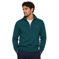Jersey de algodón con cremallera en cuarto de polo Ralph Lauren para hombre venta en el Reino Unido top con cremallera
