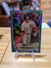 2022 Topps 1st Edition #103 Mike Yastrzemski Blue Foil /5 Giants NAME ERROR