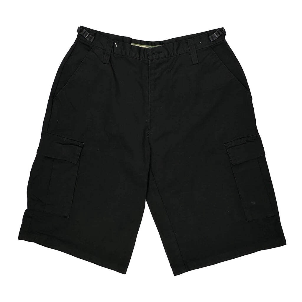 Unbranded Cargo Shorts - 34W 11L Black Cotton