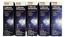 CVS Health 5 Minute Teeth Whitening Gel  Tray Dental Whitening System 5-Pack 