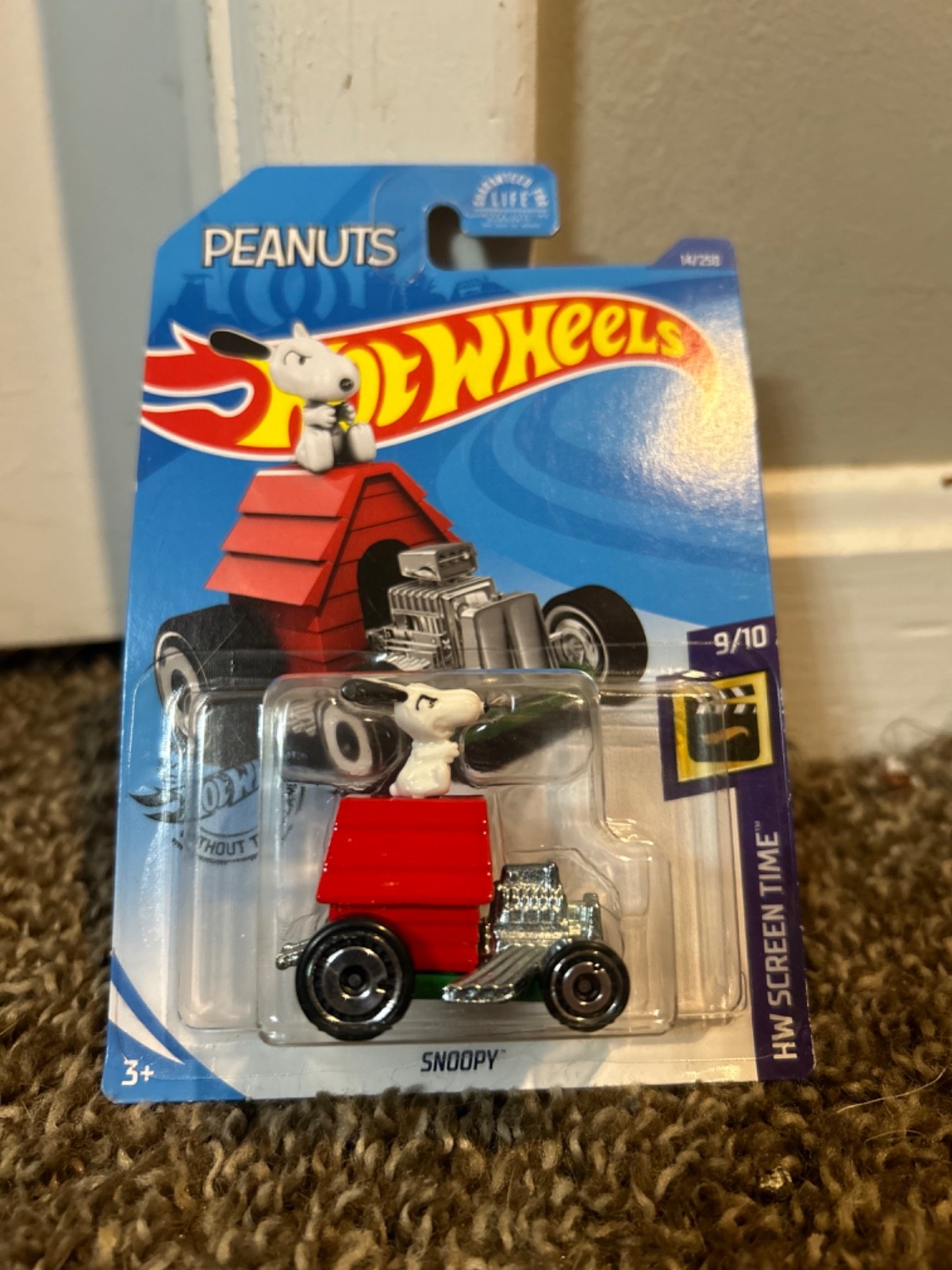 2020 Hot Wheels Peanuts Snoopy 9/10 14/250 Hot Rod Doghouse HW Screen Time