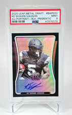 Ke'shawn Vaughn 2020 Leaf Metal Draft Rookie Card RC SP /15 Auto #BAPKSV PSA 9