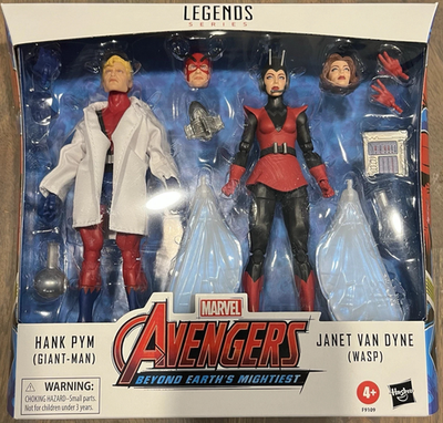 HASBRO MARVEL LEGENDS AVENGERS HANK PYM (GIANT-MAN) & JANET VAN