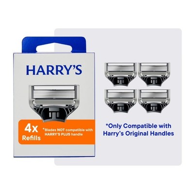 Harry's 5-Blade Razor Refills 4-Pack Men's Replacement Cartridges