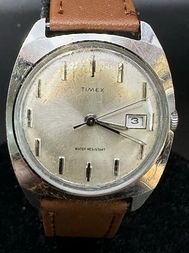 Serviced Vintage 1970s Timex Marlin Manual Wind Wrist Watch Runs Keeps Time