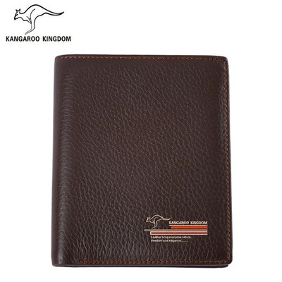 Kangaroo Kingdom Famous Brand Men Wallets Genuine Leather Wallet Purse Short Des