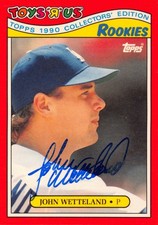 John Wetteland autographed baseball card 1990 Topps #31 Toys R Us Rookies LAD