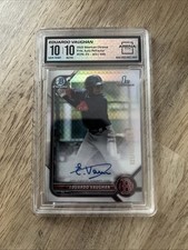 Eduardo Vaughan 2022 1st Bowman Chrome Auto /499 Boston Red Sox Arena 10