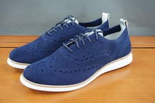Cole Haan OriginalGrand Stitchlite Shoes Womens Size 8 Navy Wingtip Knit Oxford