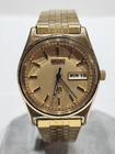 ​Vintage Seiko SQ Quartz Watch 7123-8439-P Gold Tone Day/Date - Feb 1980 -...