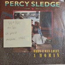 Percy Sledge When A Man Loves A Woman Vinyl Record 7" VG+/VG YZ 96 1966