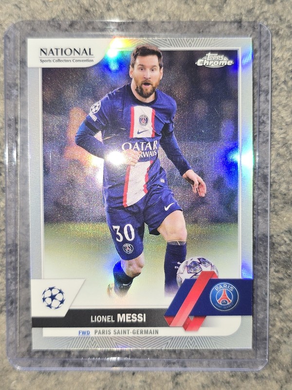 2023 Topps Chrome Lionel Messi National Convention NSCC #UEFA-18 Refractor 🔥