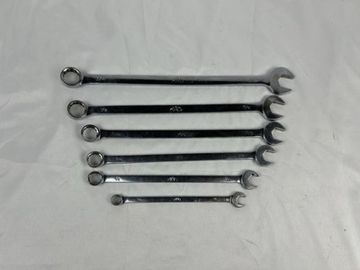 MAC Wrenches 6pc Set ExLong Combination 3/8-1/2-9/16-5/8-11/16-3/4 Sae