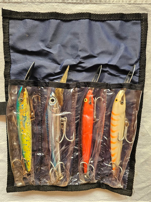 Lot 4 Vintage Rapala Countdown Magnum CD-22  Fishing Lure 9'' Discontinued Orange