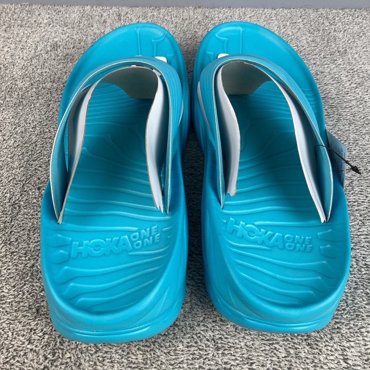 Hoka One One Ora Recovery Flip Flop Thong Sandal Scuba Blue 