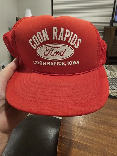 Vintage Hat Cap Snapback Trucker Coon Rapids Ford Coon Rapids Iowa (₩)