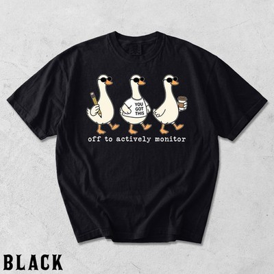 Funny Teacher Shirt Test Day Goose You Got This Off to Actively Monitor Tee
