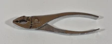 Vtg Craftsman Tools WF 45372 Slip Joint Pliers 6-3/4" Long USA Wire Cutter