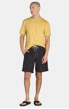 George Above the Knee 9" Cargo Black Soot Swim Trunks Men's Size S 28-30 