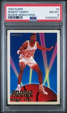 1993 FLEER ROOKIE SENSATIONS #9 ROBERT HORRY PSA 8