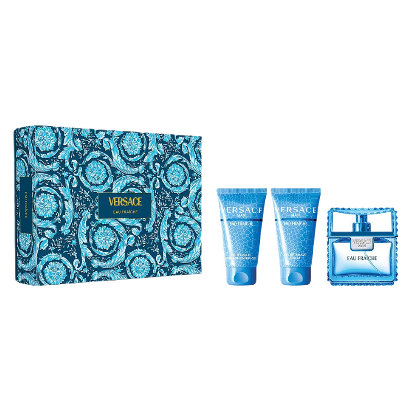 Versace Eau Fraiche 50Ml Eau De Toilette Men's Fragrance Gift Set - Image 2