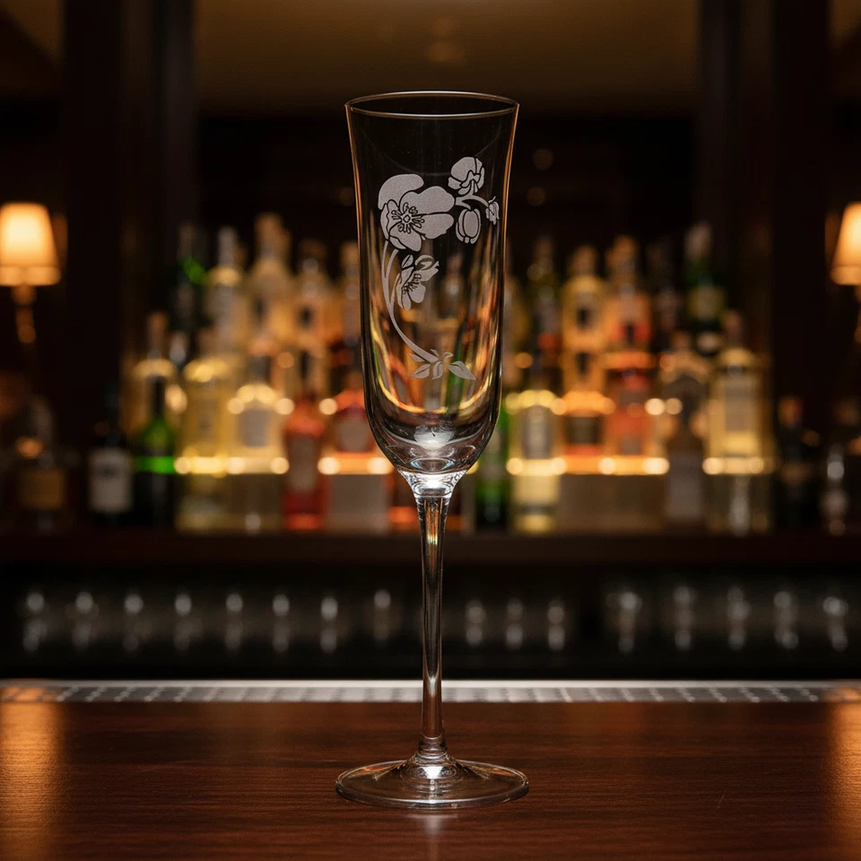 Perrier-Jouët Champagner Glas 0,1l Stielglas Gläser NEU