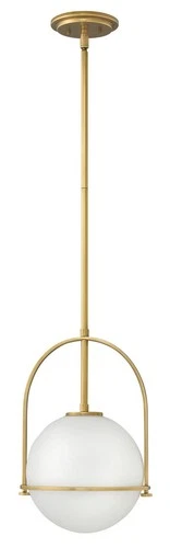 Hinkley Somerset 1-Light Stem Hung Pendant in Heritage Brass 3407HB - Picture 2 of 2
