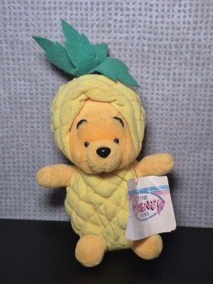 Vintage Disney Store Winnie Puuh Ananas Plüsch - seltene Japan Obst Serie