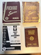 Packard Service Manuals Parts Accessories Book Lot Of 4 1946 48 1954 1955 New