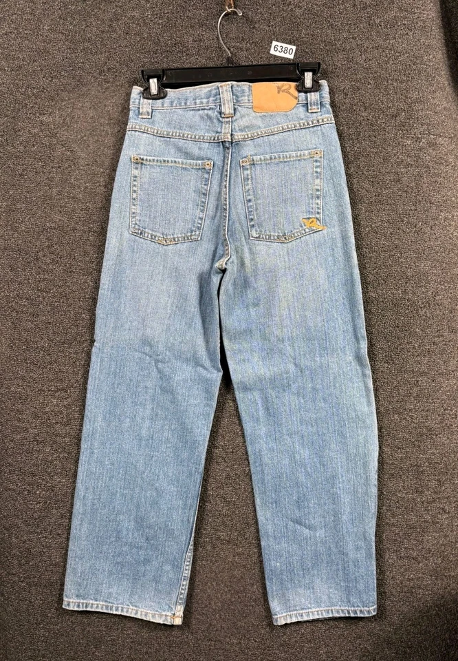 Pantalones de mezclilla Rocawear juveniles talla 14 azul ropa de calle hip hop años 90 pierna ancha holgados calce suelto Foto 2 de 4