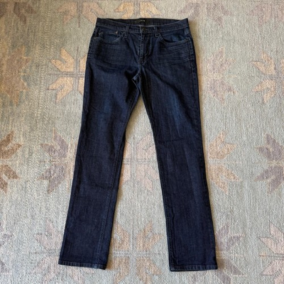 #ad Joe#x27;s Jeans Mens Brixton Jeans 32 Straight Narrow Dark Blue King Wash $25.00