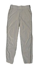 Athleta Brooklyn Textured Ankle Pant Women's Size 4 City Striped Grey