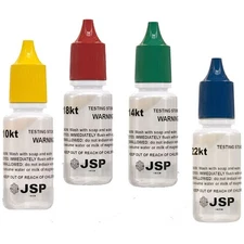 4PC Fresh Gold Testing Jewelry Kit 10K 14K 18K 22K Test Authenticity Tester