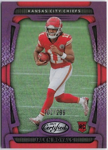 2025 Panini Certified #115 Jalen Royals Mirror Purple #/299 RC Rookie