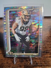 2025 Topps Chrome Chase Young #220 Pulsar Refractor New Orleans Saints