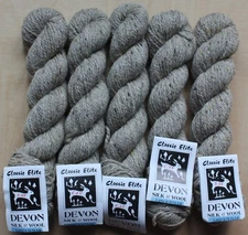 Classic Elite Yarns Devon Silk & Wool Yarn 5 Skeins New 2875 Newton Abbot Oats
