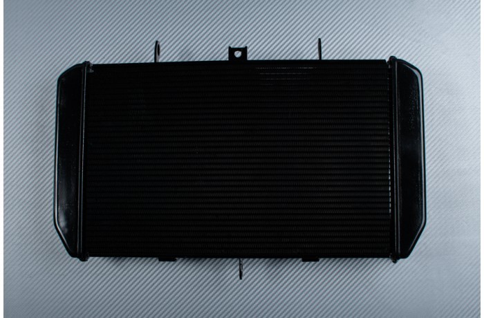Radiateur d'eau pour Kawasaki Z750 ZR750L de 2007 à 2012 en aluminium noir