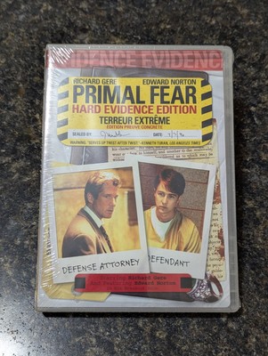Primal Fear (DVD, 2017, Hard Evidence Edition, Widescreen) Brand New Sealed