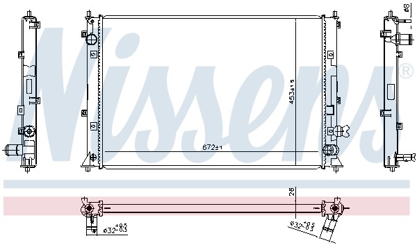Nissens KüHler WasserküHler FüR Honda Civic X SchräGheck 1.5 Vtec 1.0-image