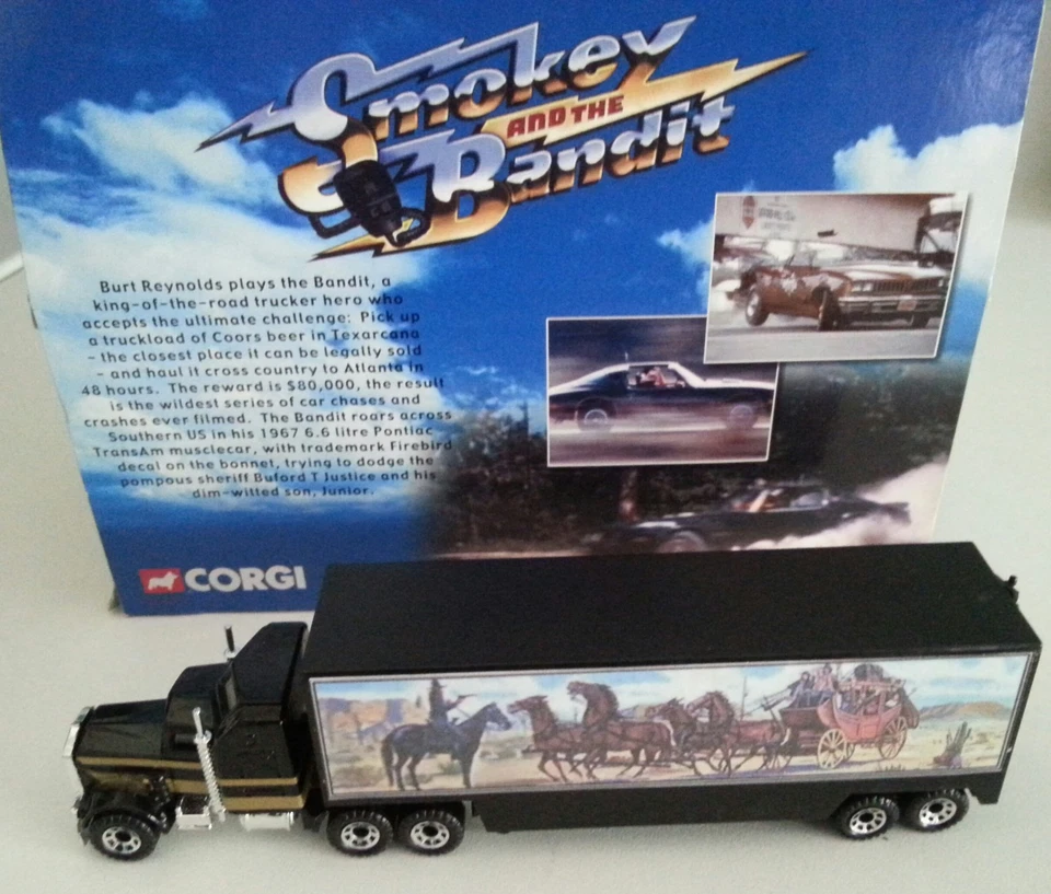 SMOKEY and THE BANDIT CUSTOM MADE SNOWMAN RIG SEMI TRUCK and window sticker! - Image 2 of 4