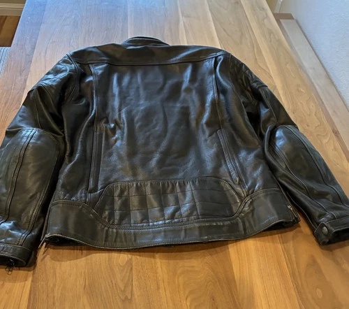 Roland Sands Black Buffalo Leather Moto Jacket Jagger W/Armor Knox Pads Vented S image 13