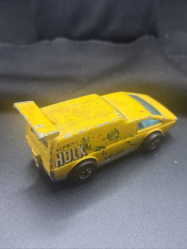 De colección 1976 Mattel Hot Wheels 1/64 Spoiler Sport Incredible Hulk Marvel Van Foto 2 de 4