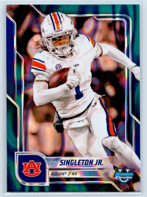 2025 Bowman U Chrome ERIC SINGLETON JR Green Lava Refractor #186