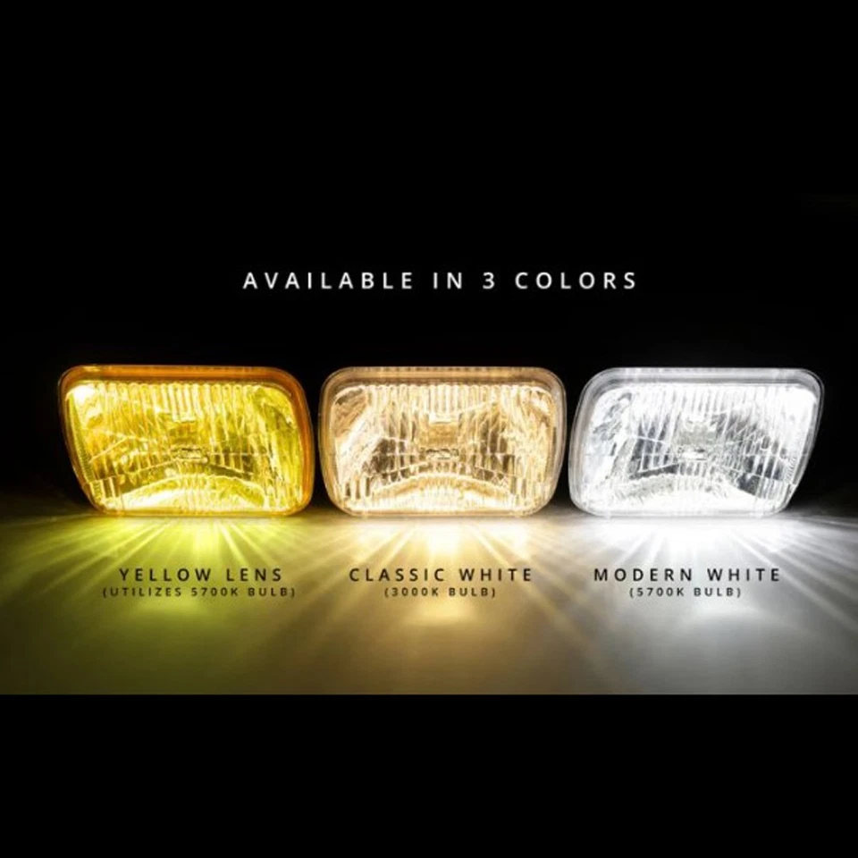 "Faro Holley RetroBright 5"" x 7"" moderno blanco único Chevrolet C10 1980-1987" Foto 2 de 2