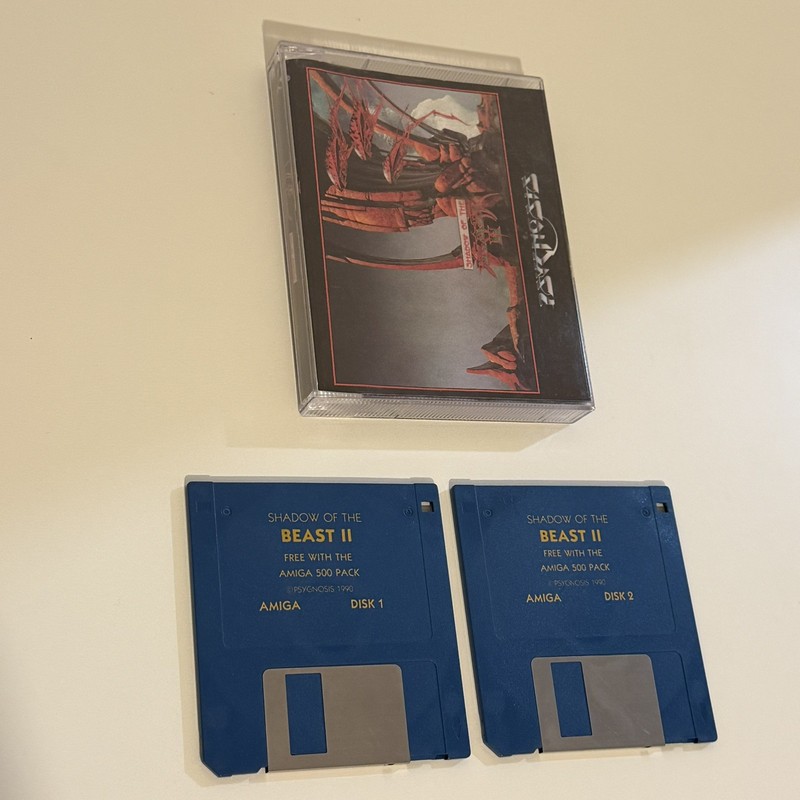 Vintage Commodore Amiga Game Shadow of the Beast 2 II