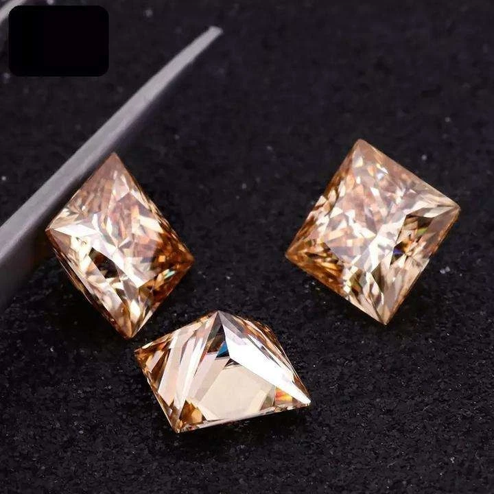 30 Pcs 4x4 MM Cambodian Champagne Zircon Certified Gemstone Lot Wholesale Price - Image 2 of 4