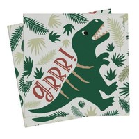 Servietten Dino 33X33Cm GrüN 20 StüCk Geburtstag Deko Dinosaurier Scrapcooking