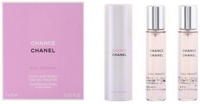 Chanel Chance Eau Tendre Eau de Toilette Twist & Spray Eau de Toilette 3 x 20ml
