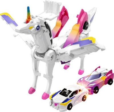 Unicorn Transforming Car,Transformation Toy with Collision Transforming Car ,for