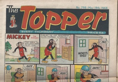 THE TOPPER COMIC + COA No 798  - 18 May VINTAGE & ORIGINAL PERFECT GIFT